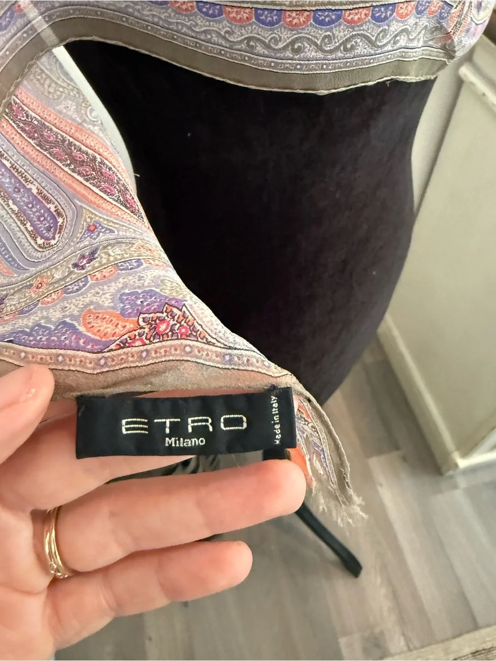 Etro Silk Shawl Multicolor Made in Italy